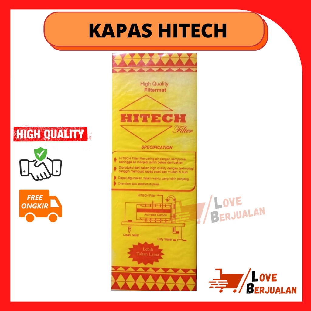 Kapas Busa Filter Aquarium Hitech Neotech 30x10