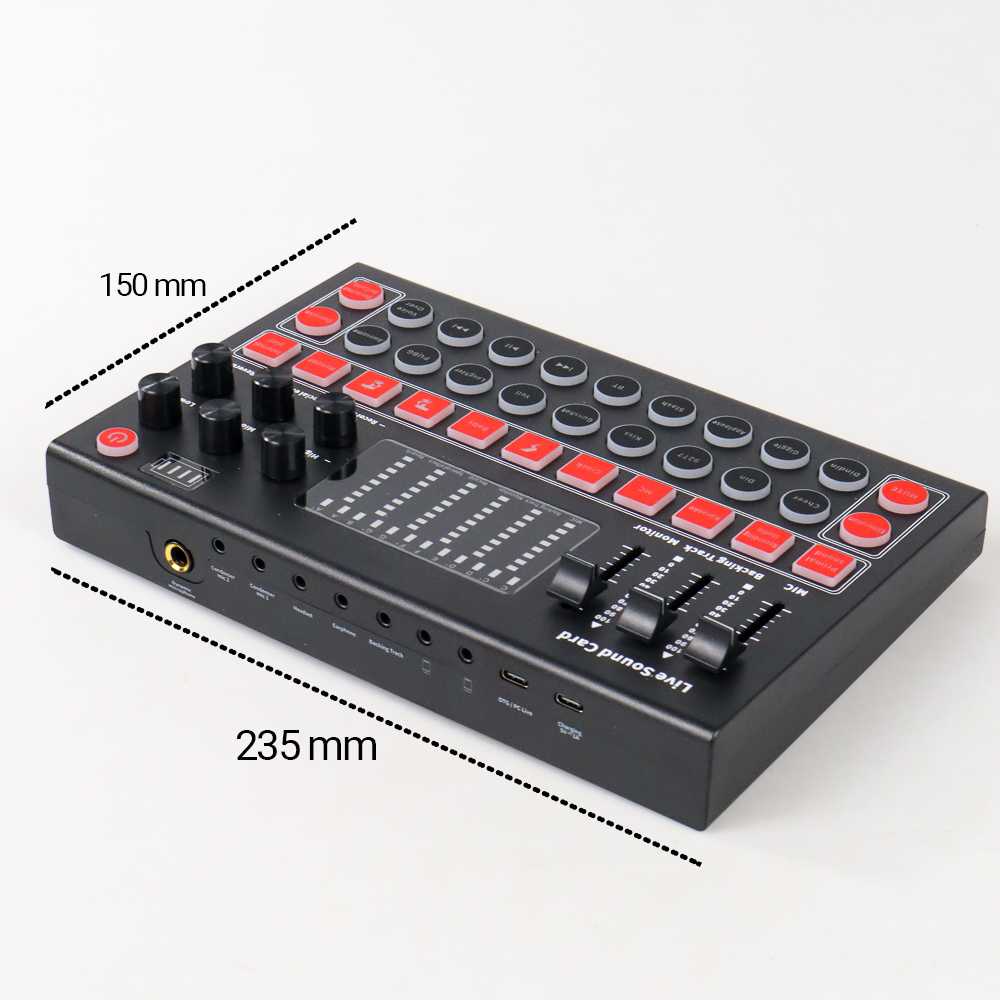 MOOER Mixer USB Sound Card Live Broadcast Recording Special Effect M9