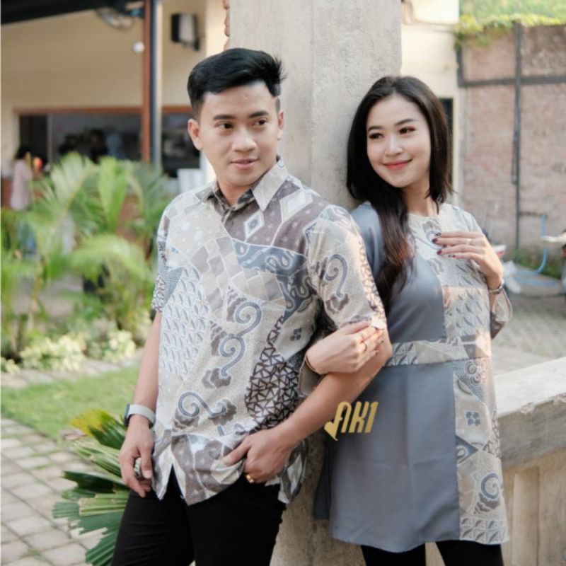 Coupel Atasan Batik Pria Dan Wanita TERBARU M,L, XL