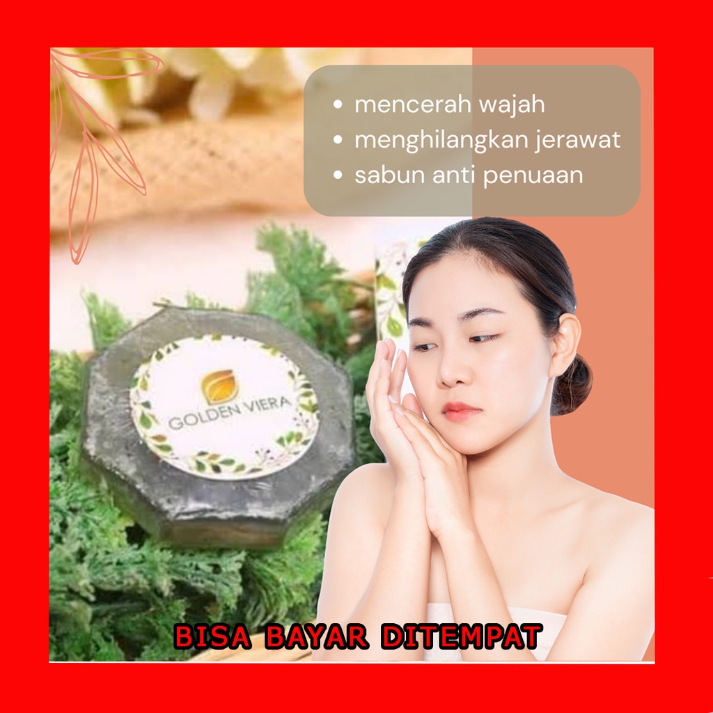 GOLDEN VIERA SOAP (SABUN WAJAH) - sabun wajah viral korea organic beaute - sabun pemutih badan - sab