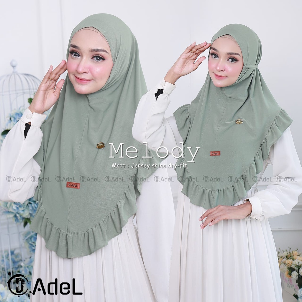 Jilbab Khimar Instan Simple Melody Ori Adel Hijab