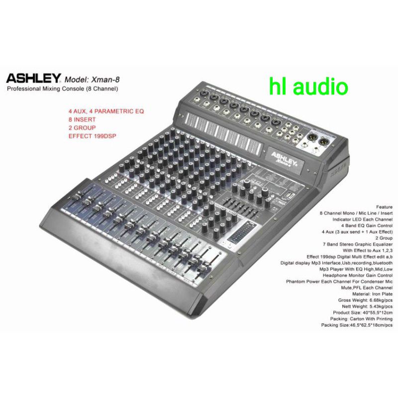 MIXER ASHLEY X-MAN 8 ORIGINAL (8 CHANNEL)