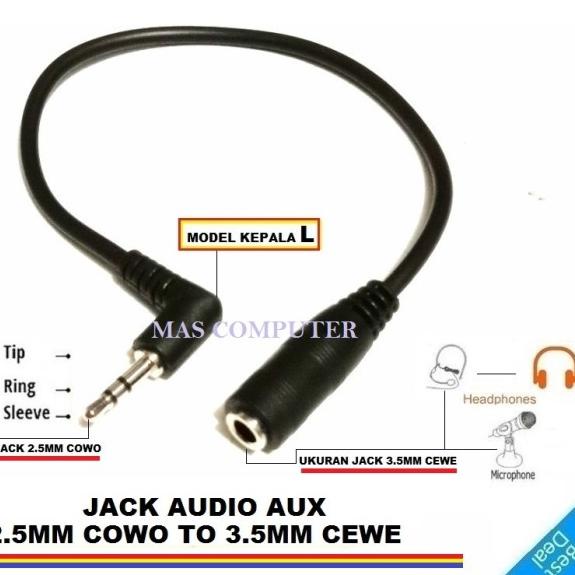 Kabel Jack Audio 3.5mm to jack Audio 2.5mm/Jack Audio 3.5 to 2.5