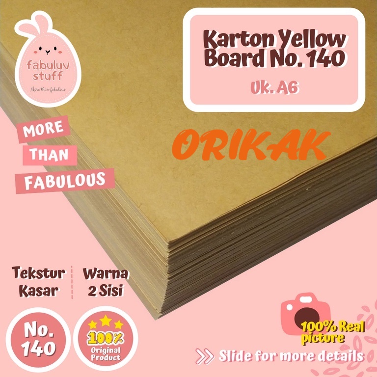 

Karton Yellow Board No. 140 A4 Asli Bagus BAnget