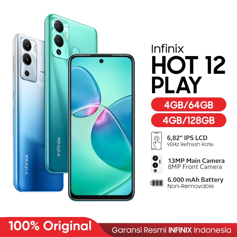 Jual Infinix X6816 Hot 12 Play Garansi Resmi | Shopee Indonesia