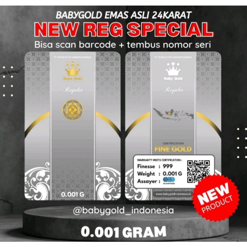 EMAS MINI GOLD 0.001 gram murni 24 karat