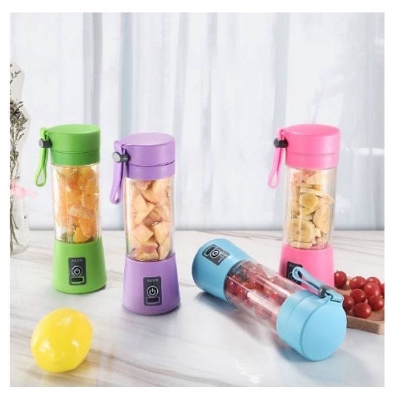 BLENDER JUS / BLENDER PORTABLE 6 MATA PISAU RECHARGEABLE FREE PACKING DUS DAN BUBBLE WRAP VD
