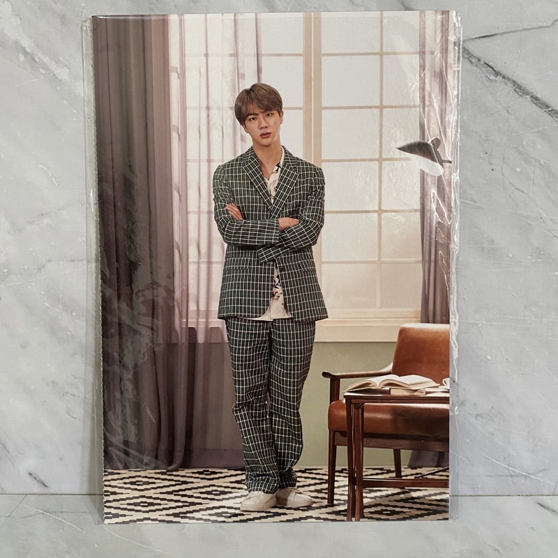 rare BTS jin seokjin festa postcard accordion epiphany official