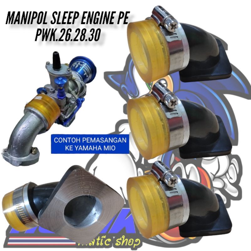 Manipul Manipol Intake Teflon Bebek Sleep Engine Pe Pwk 24.26.28.30.32.33.34 Anti Jebol