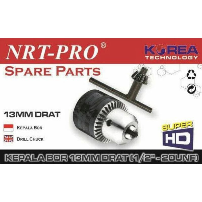 KEPALA BOR 13MM X 1/2 DRAT HEAVY DUTY NRT-PRO