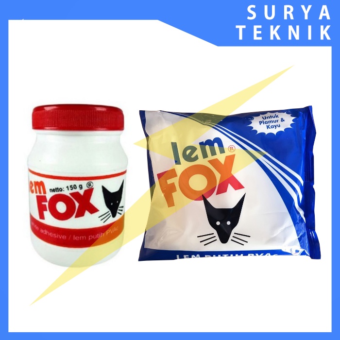 

Lem Perekat Fox Botol 150 gram / Lem Perekat Fox Plastik 350 gram