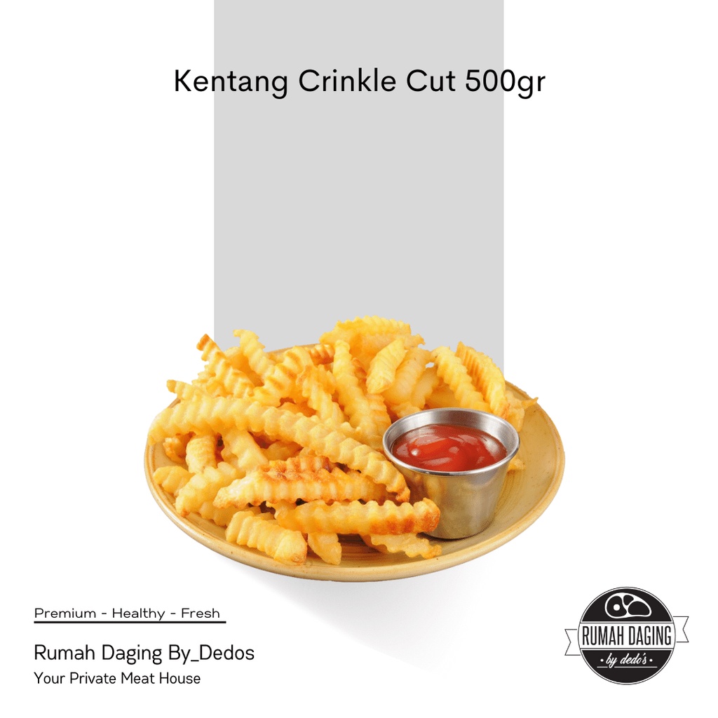 

Kentang Crinkle Cut 500gr | Kentang Goreng | Crinkle Cut French Fries