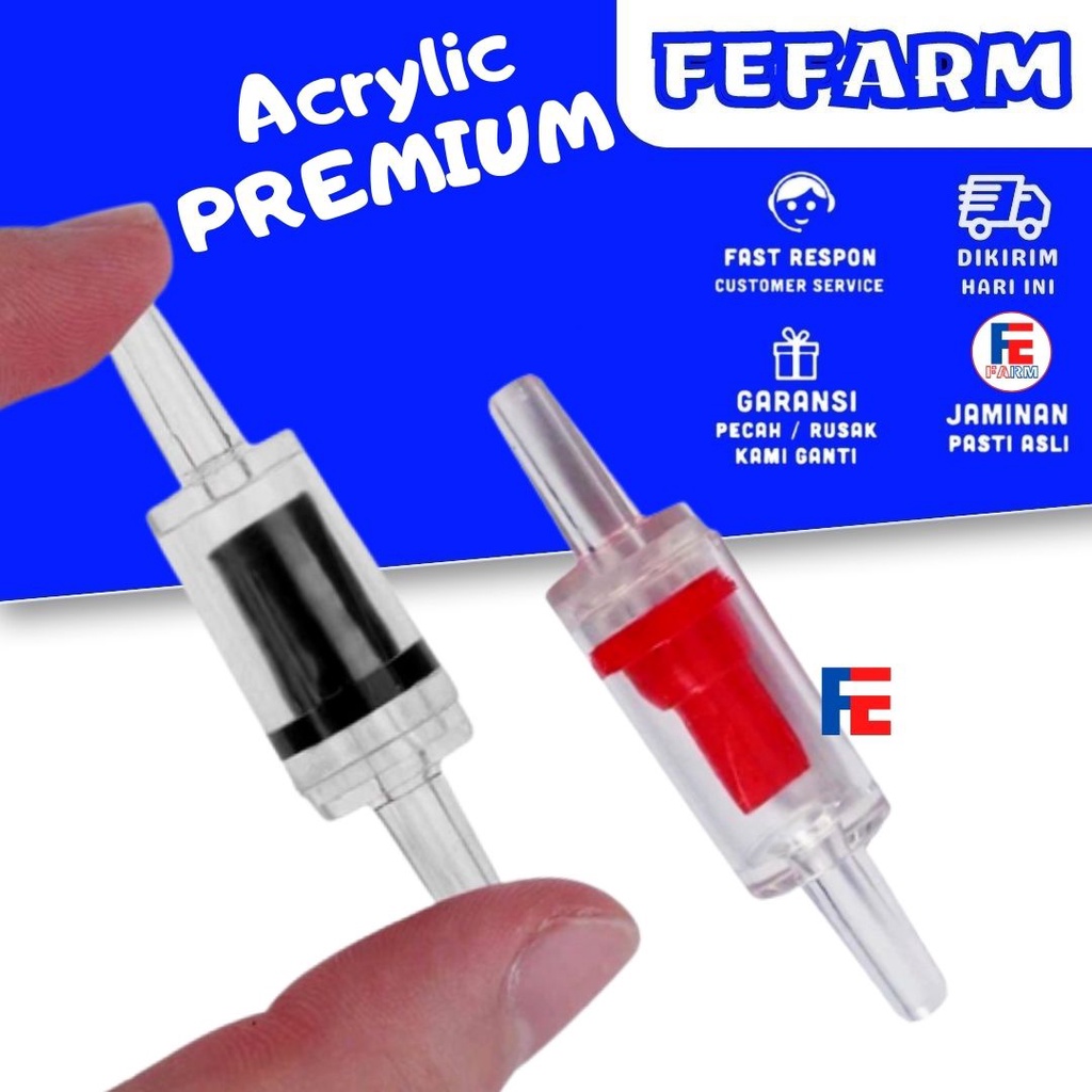 Check Valve Aquarium Penahan Arus Balik Selang Aerator FEFARM