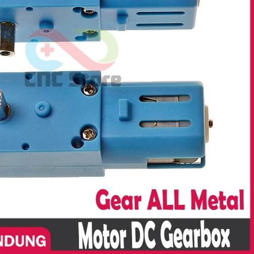 MOTOR DC GEARBOX METAL GEAR TT MOTOR SINGLE SHAFT ALL METAL