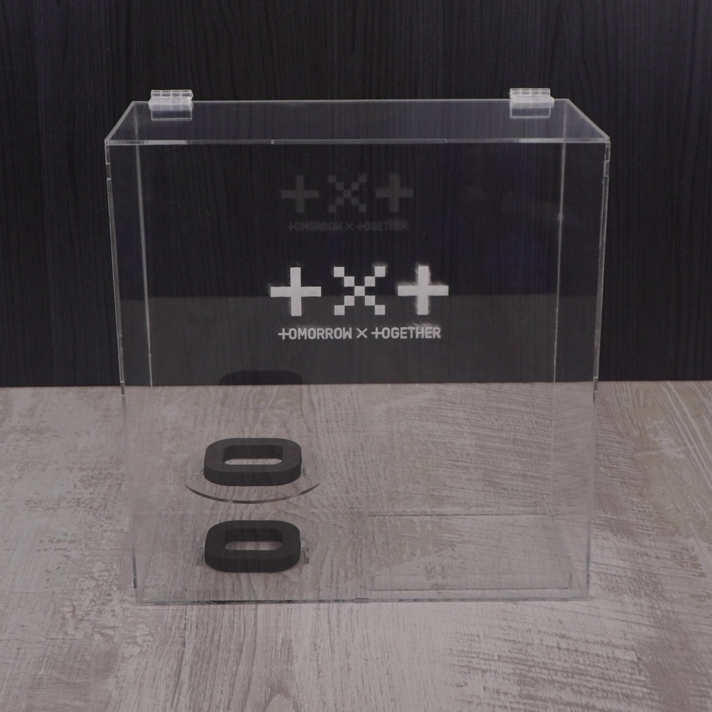 Box Lightstick TXT dan Kardus dgn Spons / Box Lightstick TXT / Box Tempat Lightstick TXT
