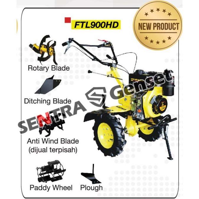 Traktor Firman Diesel. Mesin Bajak Sawah Ftl 900 Hd Terbaru
