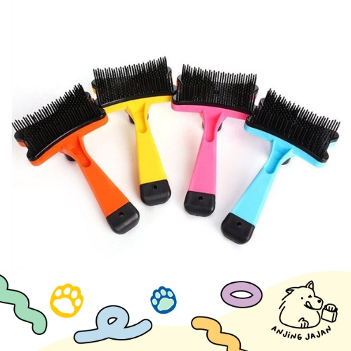 Sisir Pembersih / Perawatan Bulu Anjing Kucing | Sikat Hewan Tombol | Sisir Grooming Anjing dan Kucing | Sisir Anjing | Sisir Kucing | Pet Comb | Pet Brush