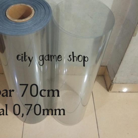 

plastik pvc mika rigid kaku lebar 70cm x 1meter tebal 0,70mm