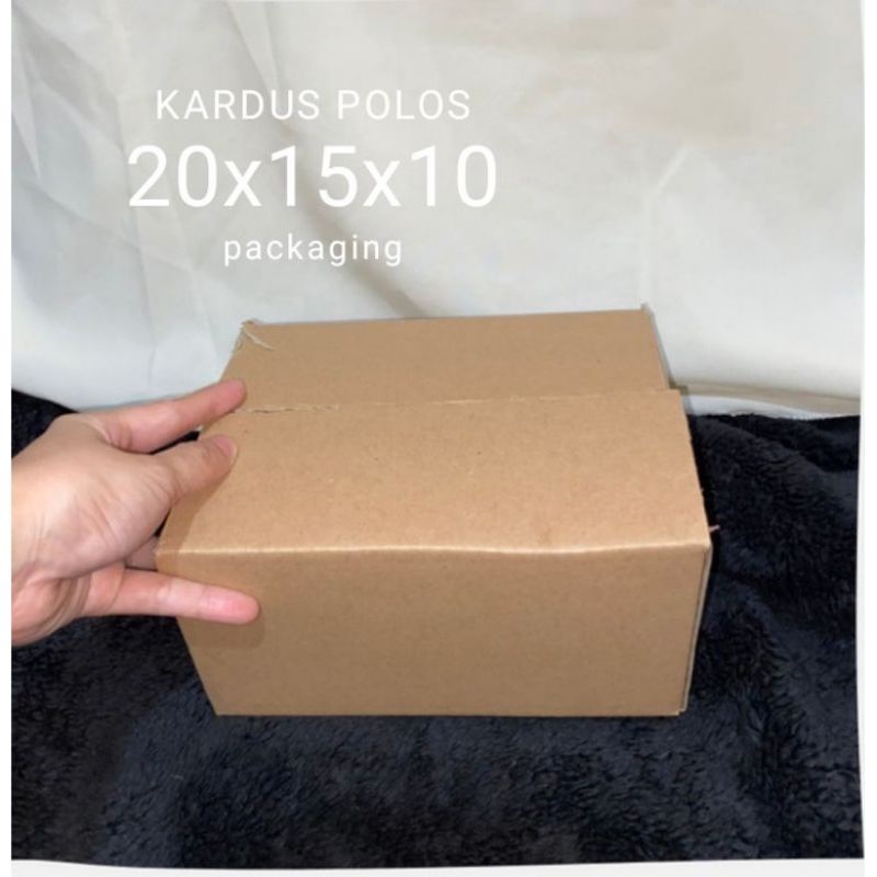 

Box Kardus Polos Packaging Serbaguna Dimensi 21x15x6 cm