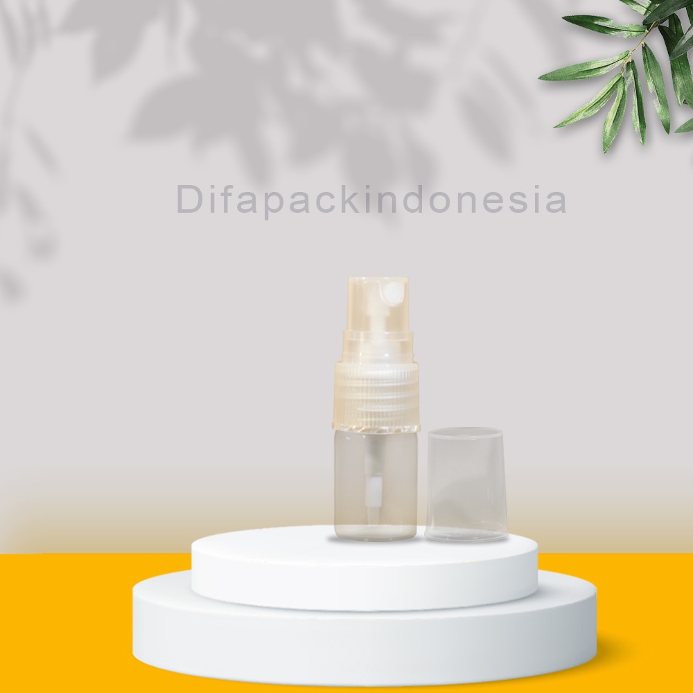 Botol Serum Kaca 5ml Spray Natural Body Bening Tipis