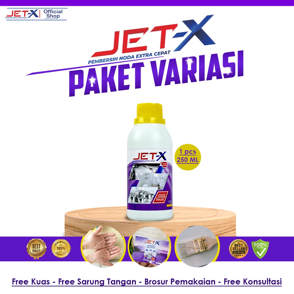 JET X Pembersih Stainless Steel Cleaner Kran Air Shower Wastafel Alat Dapur ( Bonus Kuas )
