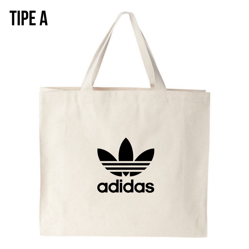 Tote Bag Canvas ADIDS / Tas Nudie Canvas / Tote Bag Kanvas / TIPE A