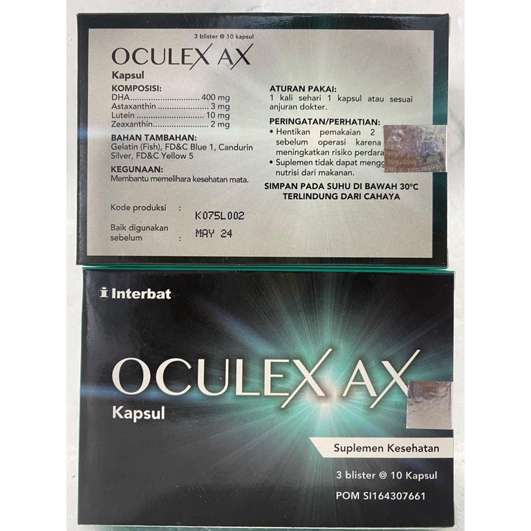 OCULEX AX SUPLEMEN KESEHATAN MATA ISI 30 KAPSUL