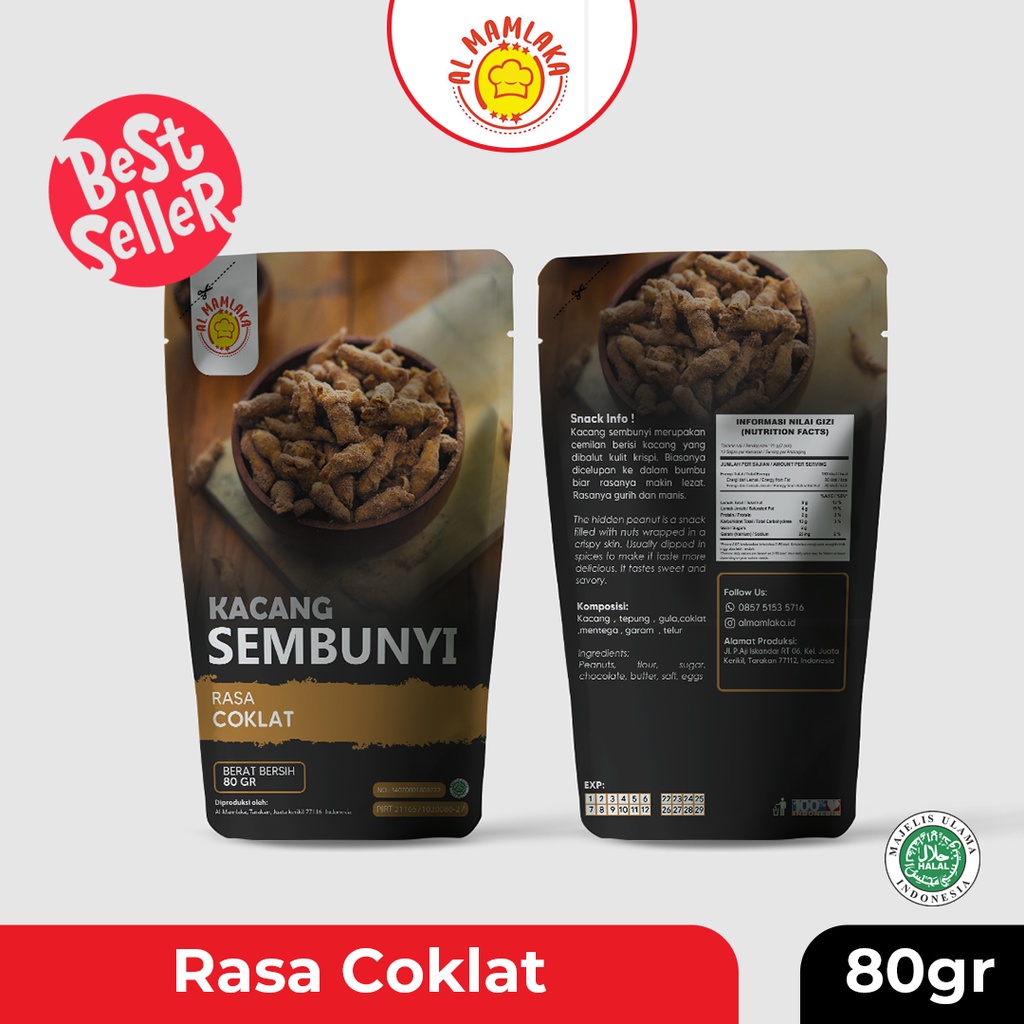 

Kacang Sembunyi Rasa Coklat 80gr