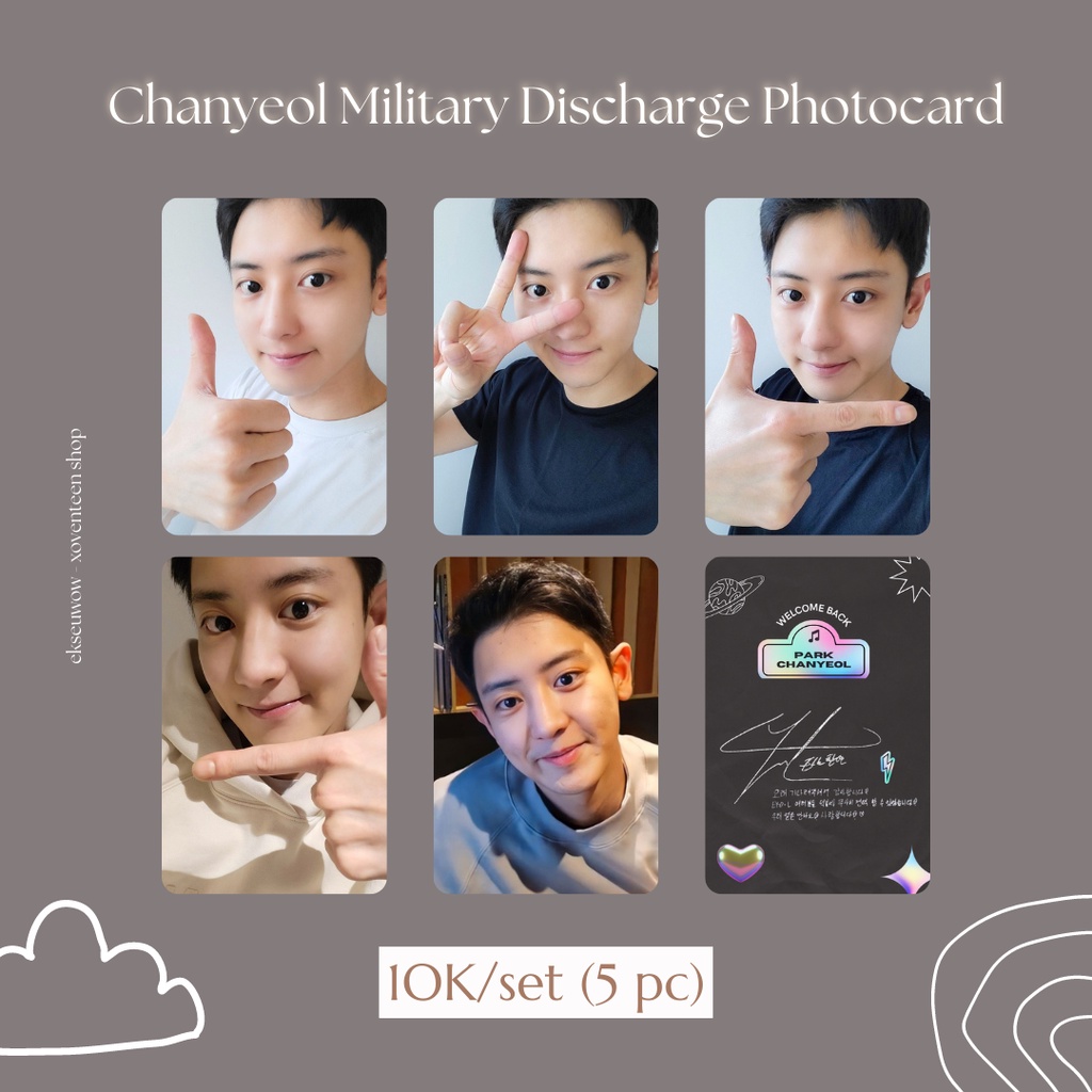 Unofficial Chanyeol Military Discharge PC Photocard (fanmade)