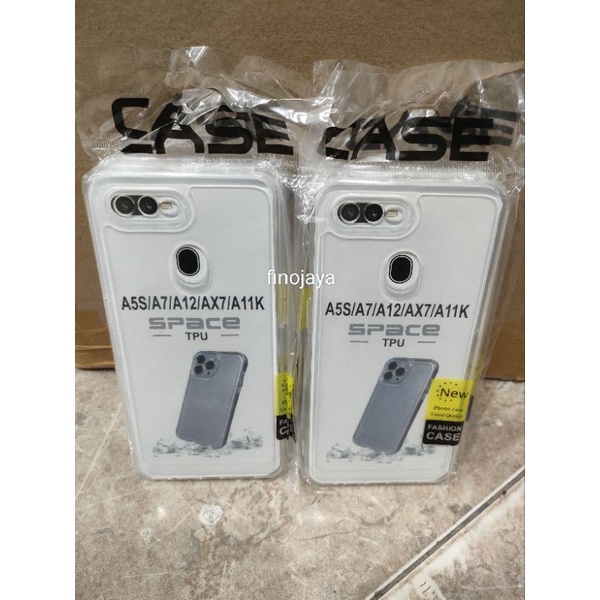 Softcase Oppo A5S A12 AX7 A7 A11K Silikon Casing Selicon Case Bening Transparan Terasfaran Pelindung Pro Camera