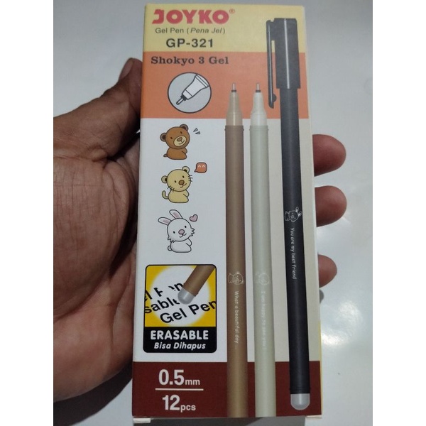 

Erasable /Ball Pen Pulpen Pena Joyko GP-321 Shokyo 3 Gel 0,5 mm