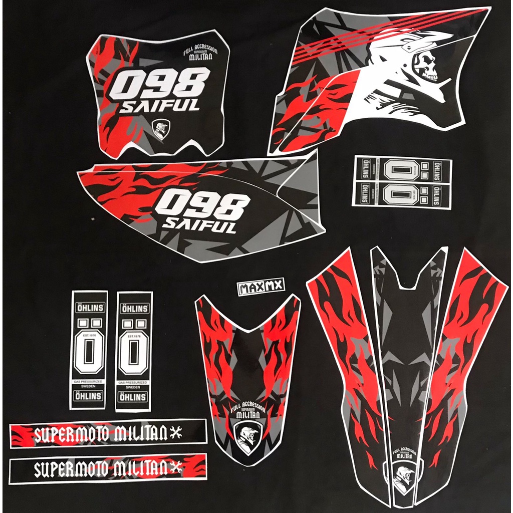 decal klx 150 s supermoto