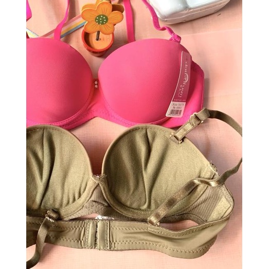 BH kawat busa tebal | Push up bra | BRA | Bra kawat | Daifuren - Putih, 32