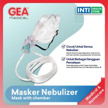 GEA Medical | Nebulizer Mask | Masker Nebulizer | Mask With Chamber