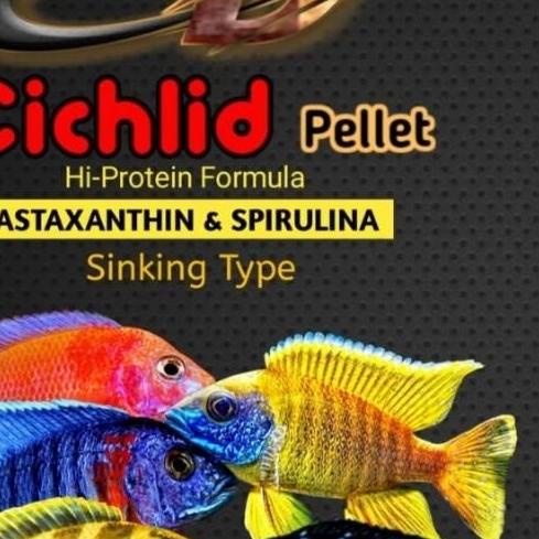 [PAKAN CICHLID] Pelet Ikan HD CICHLID sinking (tenggelam) 250 gr