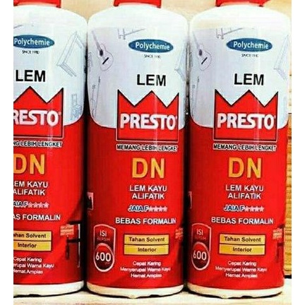 

Lem Presto DN Lem Kayu Interior * ALIFATIK WOOD GLUE 600 GR