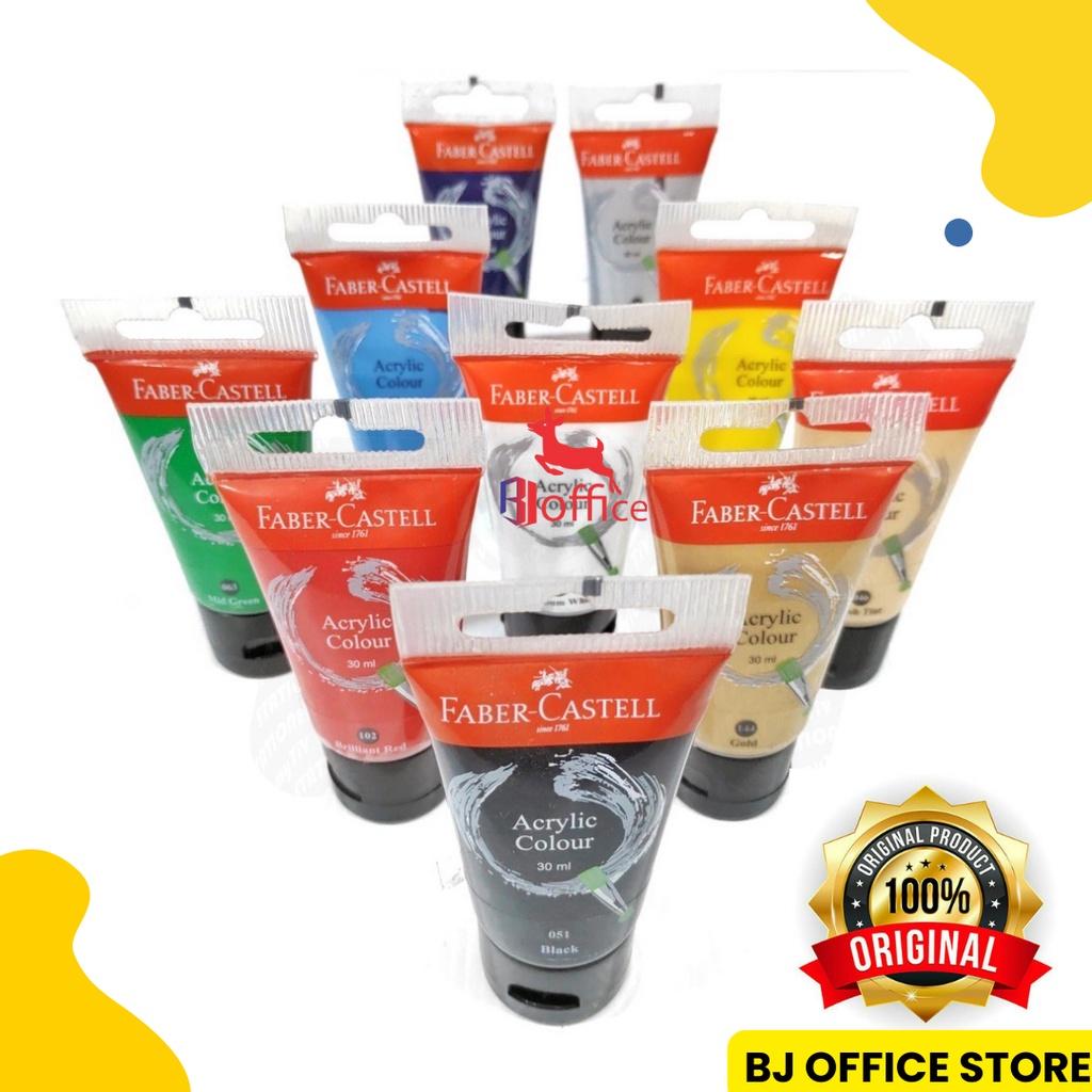 

Faber Castell Cat Acrylic Colour 30 Ml Satuan Cat Lukis Akrilik