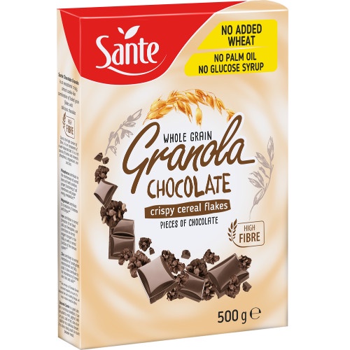 

(SEREAL) Whole Grain SANTE GRANOLA - CHOCOLATE 500 gram
