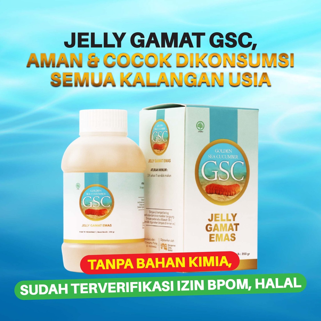 JELLY GAMAT GSC HERBAL SUPLEMEN HALAL SUDAH TERDAFTAR BPOM