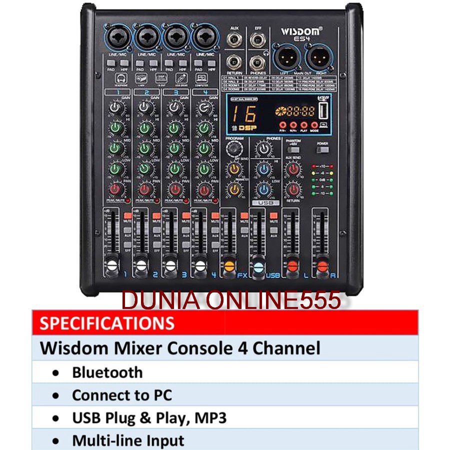 audio mixer Wisdom ES4/es 4 mixer