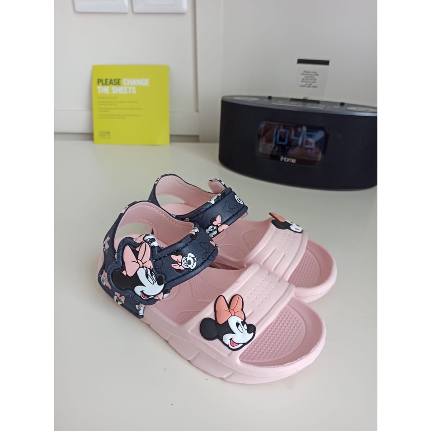 SANDAL ANAK PEREMPUAN MINNIE HEAD SIZE 24 - 29