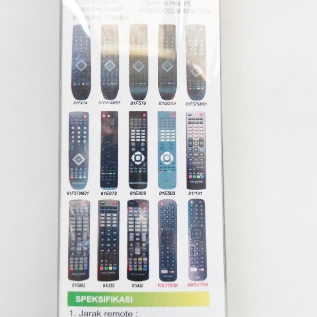REMOT/REMOTE TV LCD/LED POLYTRON 81G862 81i355 81i430 MULTI/UNIVERSAL
