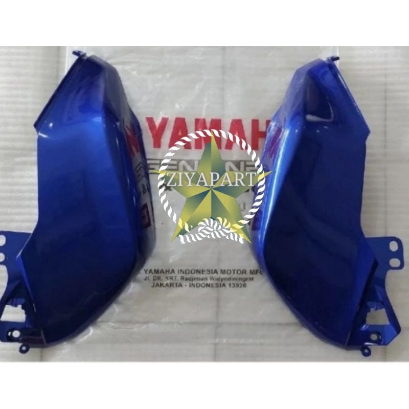 Cover  Tangki Tengki Tanky R 15 R-15 R15  V3 Biru Original Yamaha BK6-F4139-00-P0 kanan BK6-F4129-00