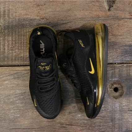 Sepatu Nike Air Max 720/270 - Black Gold Sepatu Tenis Premium Original