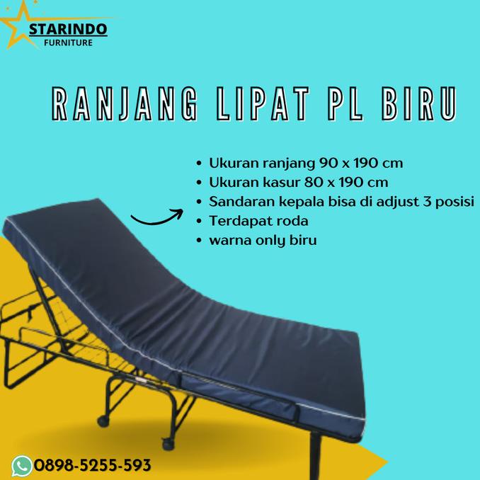 Ranjang lipat folding bed kasur lipat besi always ready