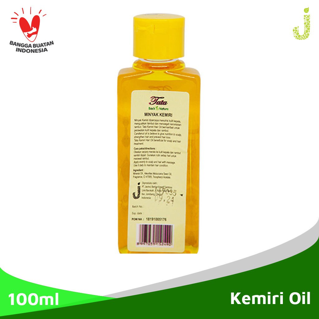 TATA MINYAK RAMBUT KEMIRI WITH EKSTRA VITAMIN E 100ML