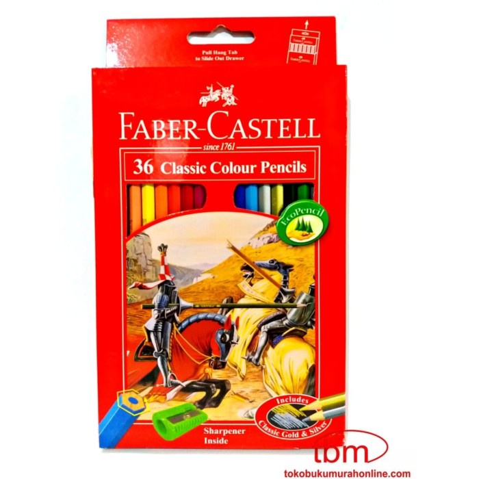 

FABER CASTELL 36 CLASSIC COLOUR PENCILS / PENSIL WARNA FABER CASTELL
