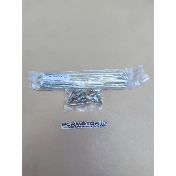 ruji jari jari set velg tromol belakang suzuki A100 smash shogun tornado RC 10 161 ring 18 ori