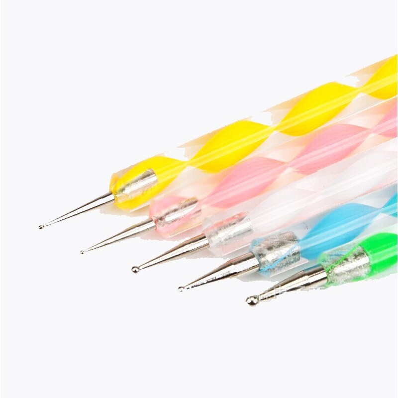 (Isi 5pcs) Nail Art Dot Pen Lukis Kuku