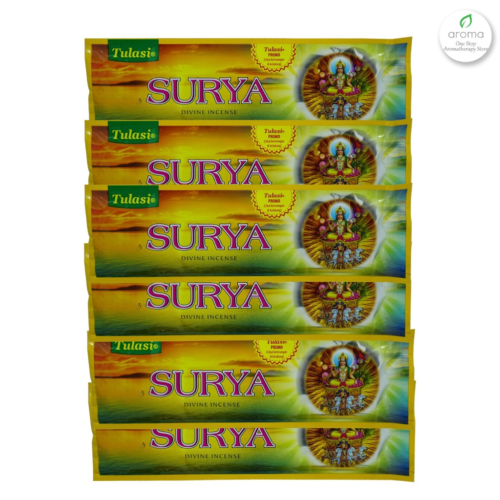 Dupa India (Aromaterapi) Pouch Plastic - Tulasi Surya 35 Sticks